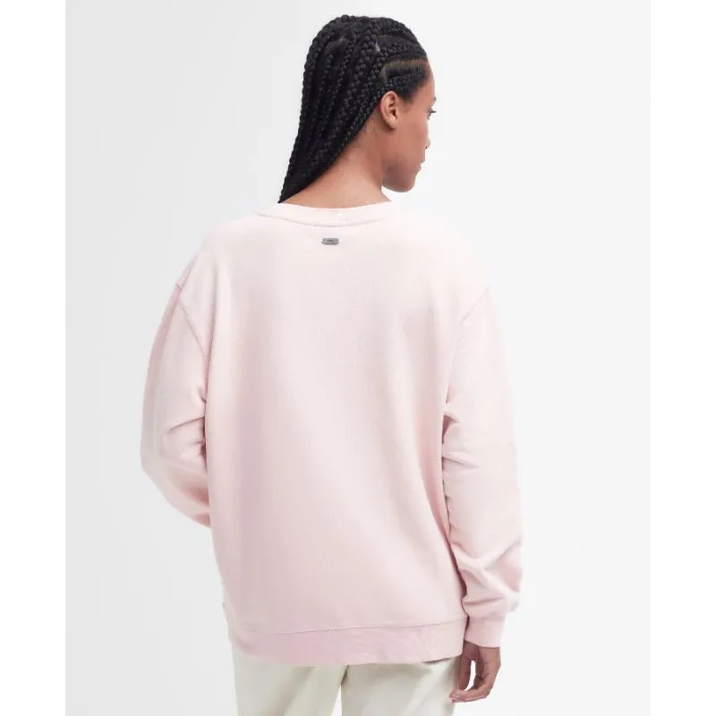 Barbour Northumberland Ladies Crew Neck Sweatshirt - Shell Pink