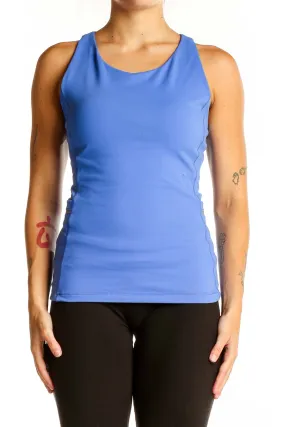 Blue Sleek Racerback Workout Tank