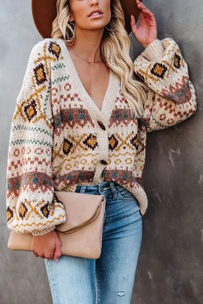 Countryside Beauty Button Front Relaxed Cardigan