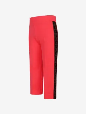 Fendi Girls Neon Logo Trim Bottoms