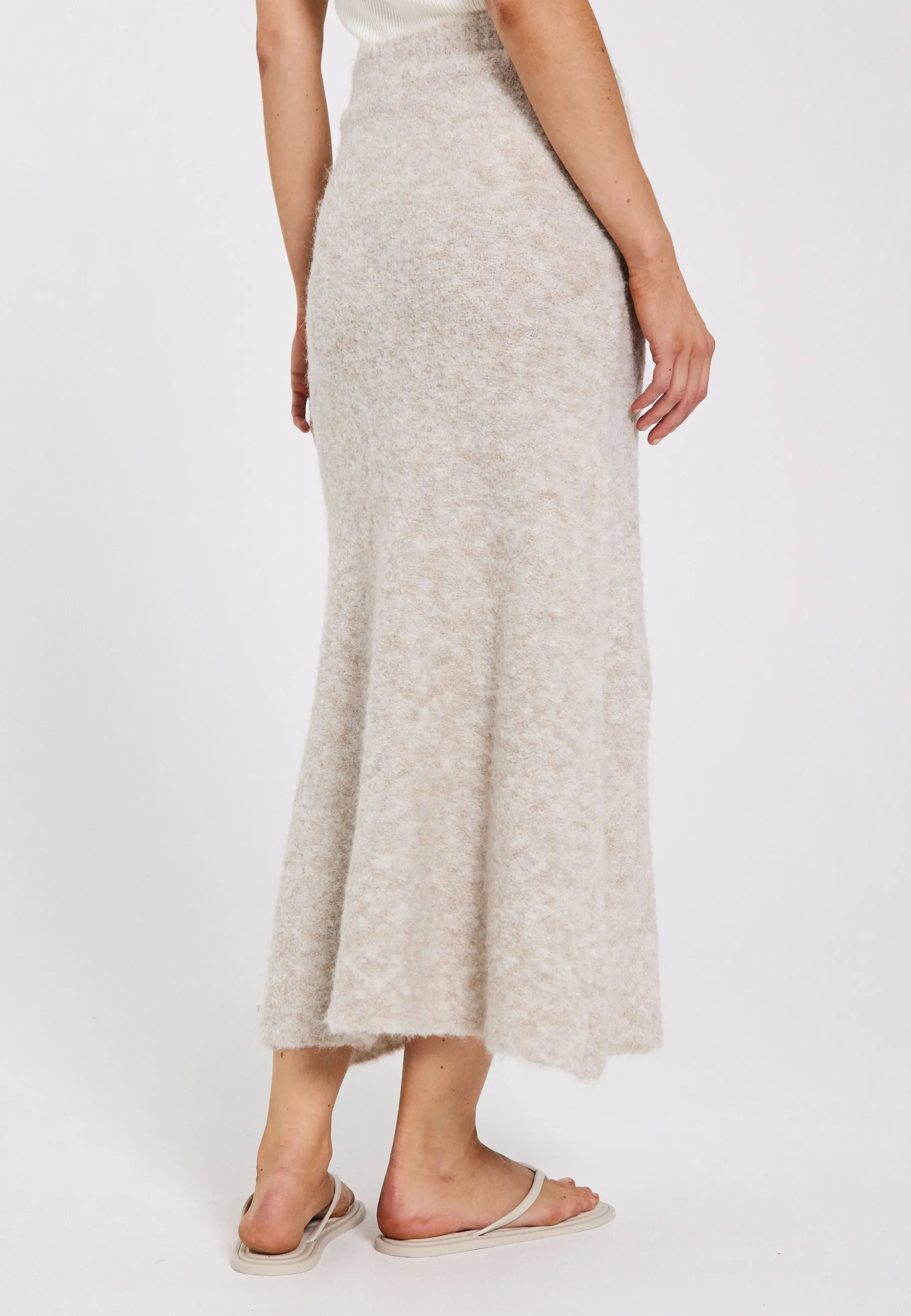 Filine knit skirt - Light beige