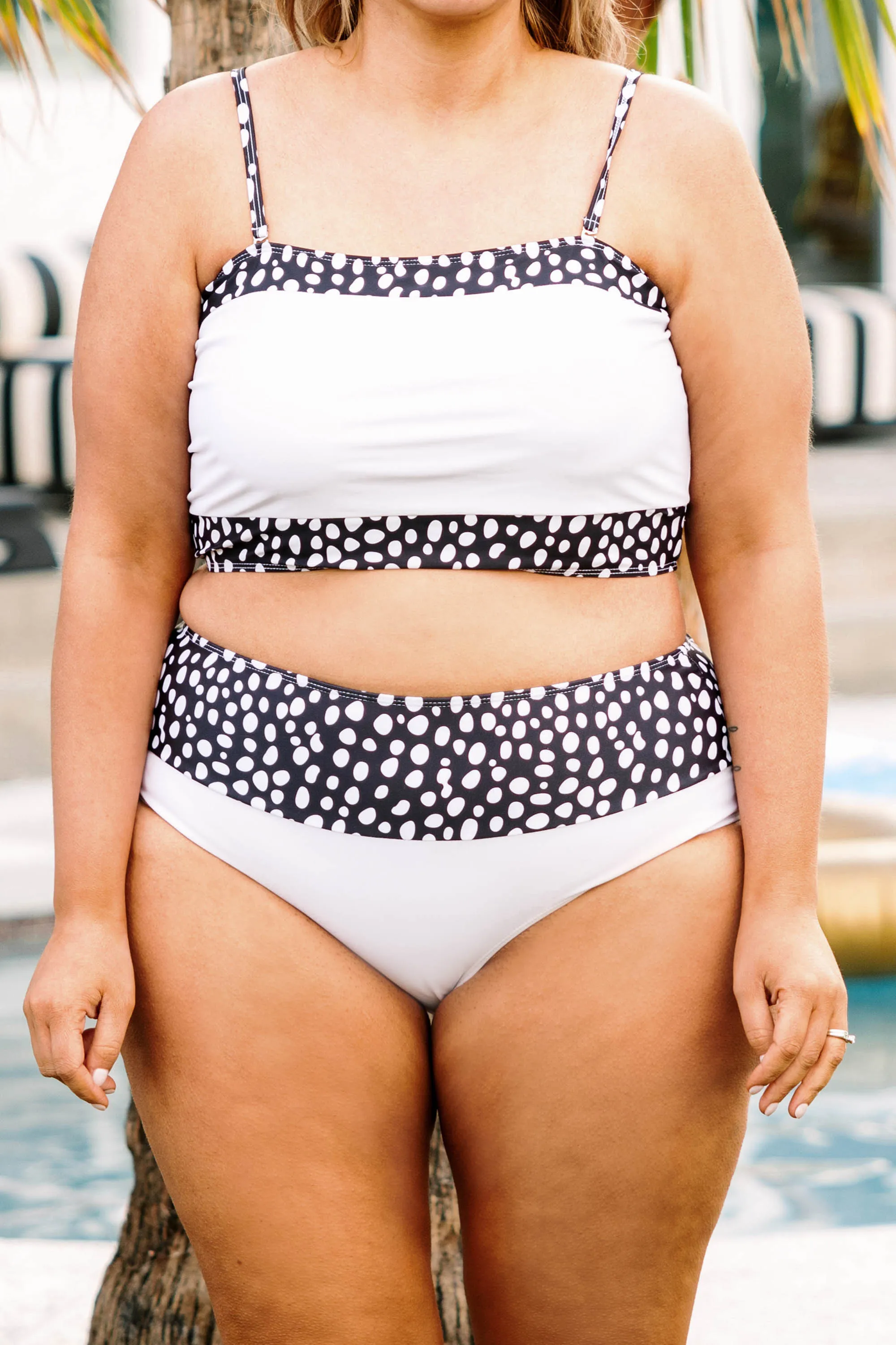 Hidden Islands Swim Bottom, White/Dalmatian