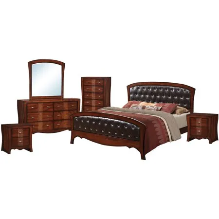 Jansen Queen Panel 6PC Bedroom Set