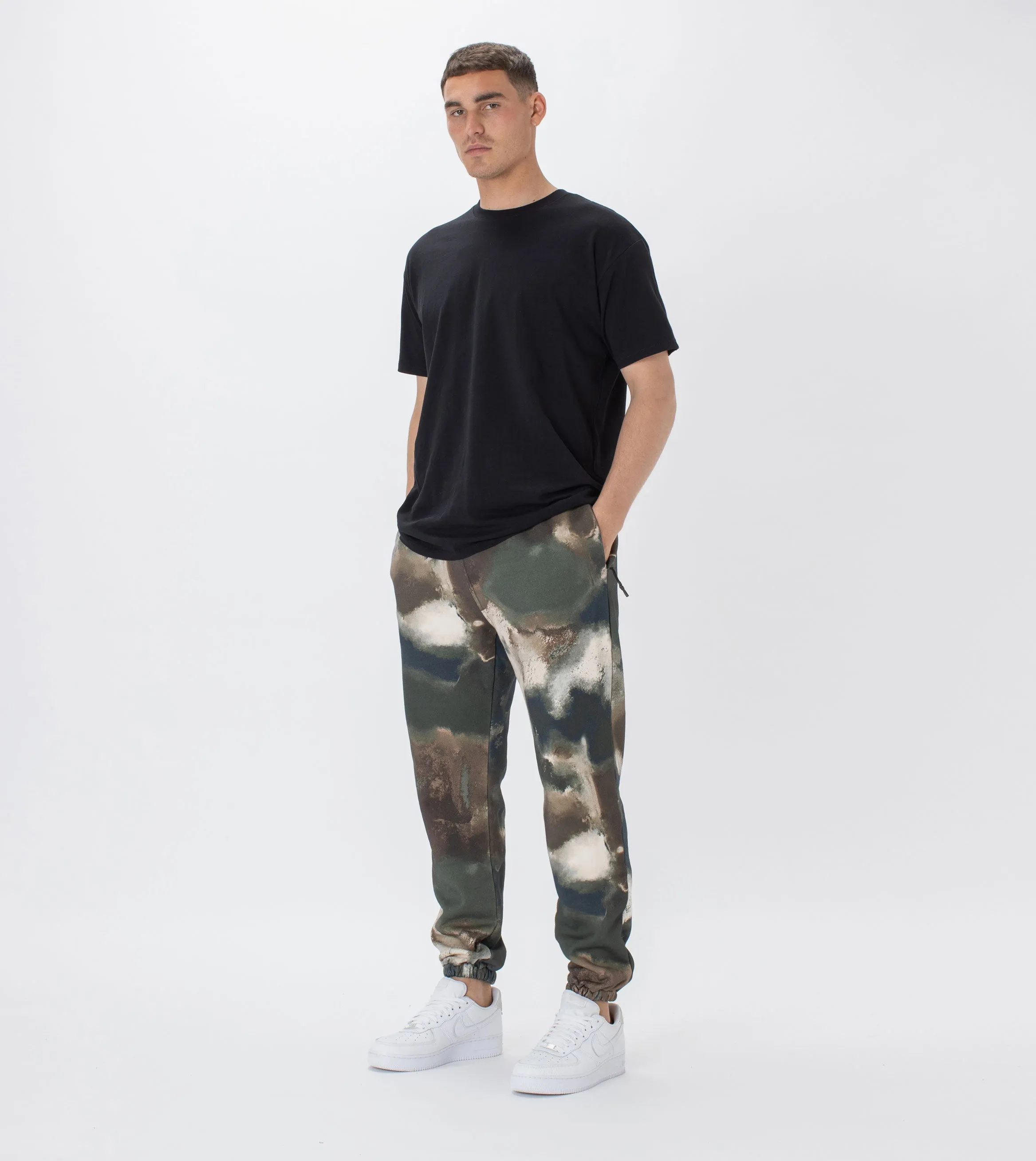 Jumpa Fleece Jogger Washed Camo