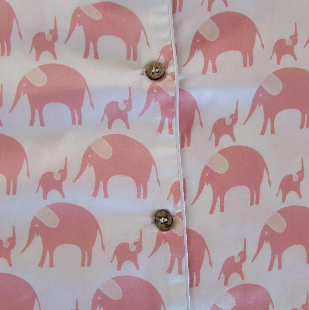 Ladies  Long Sleeve Pyjamas Tops in Simple luxury Elephants