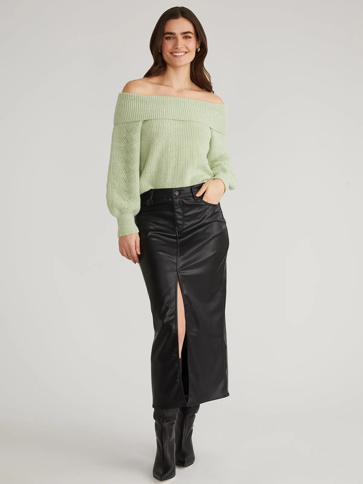 Marisa: Relaxed Off Shoulder Pullover