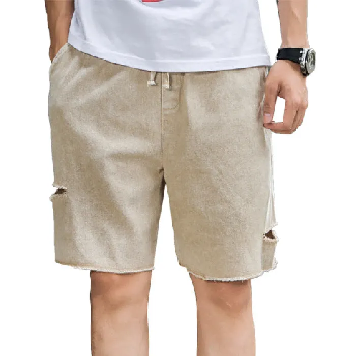 Men's Workwear Denim Shorts Summer Loose 5 Points Men's Trendy Pants