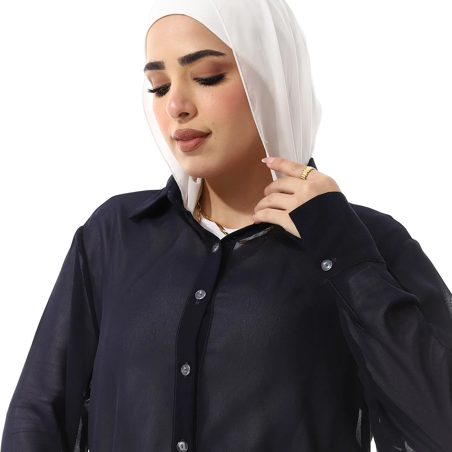 Navy Blouse