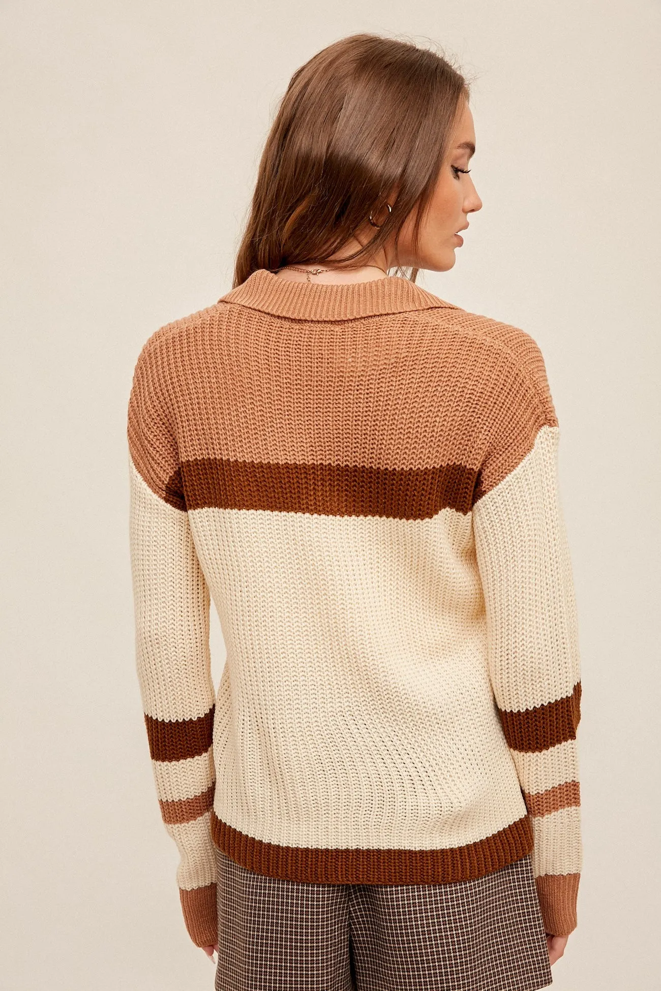 Open Collared Sweater