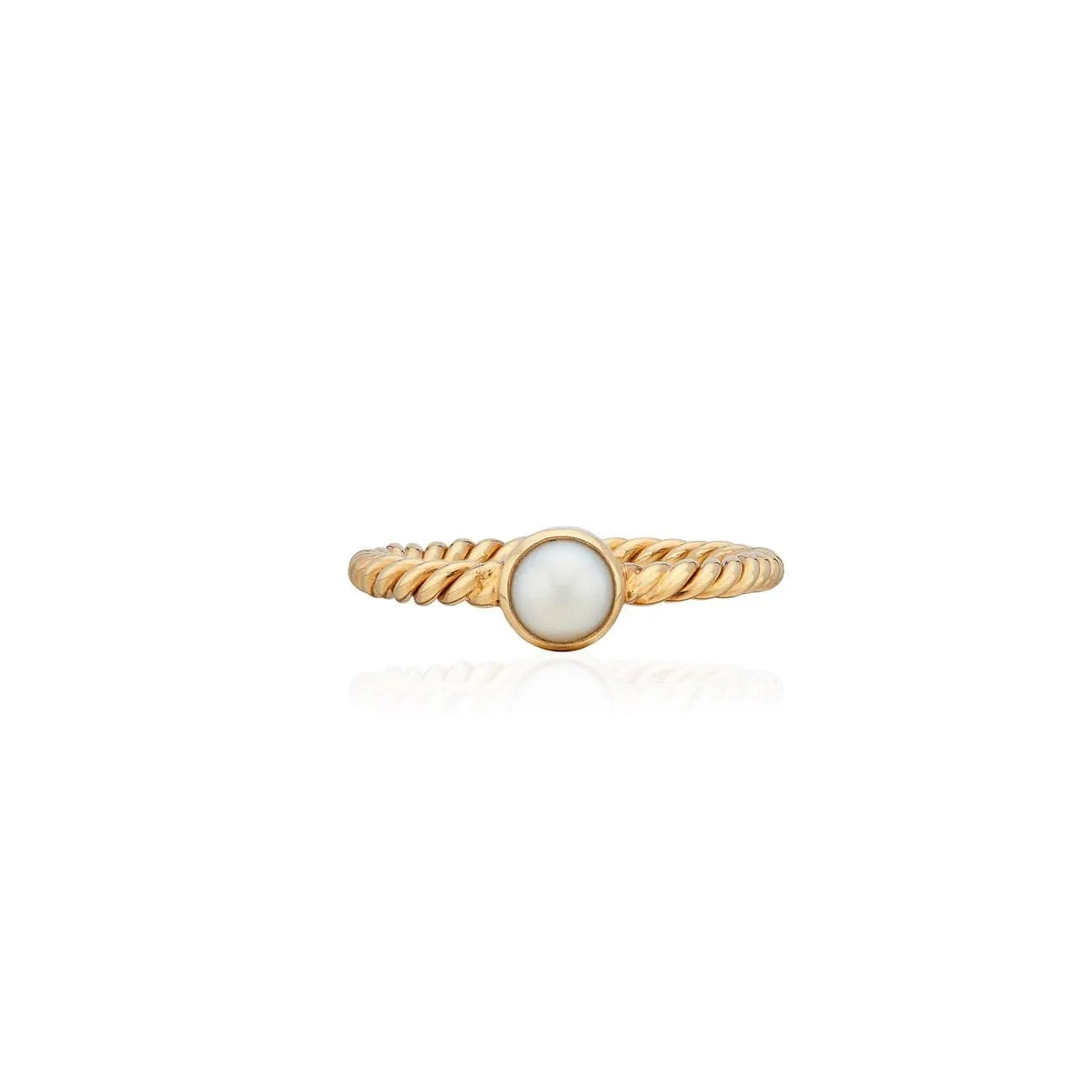 Pearl and Twisted Ring