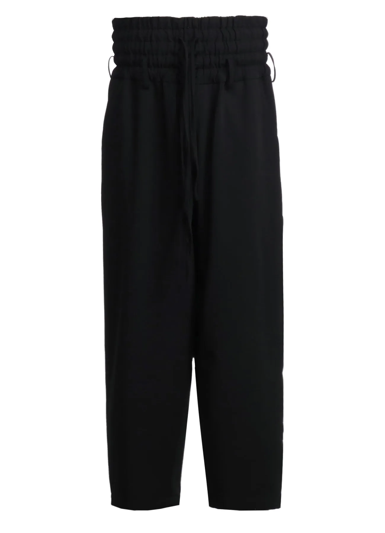 PE/RAYON GABARDINE STRETCH  SHIRRING AND LACES WAIST PANTS