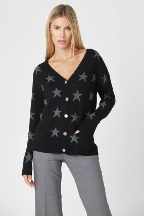 Relaxed Cashmere Star Cardigan