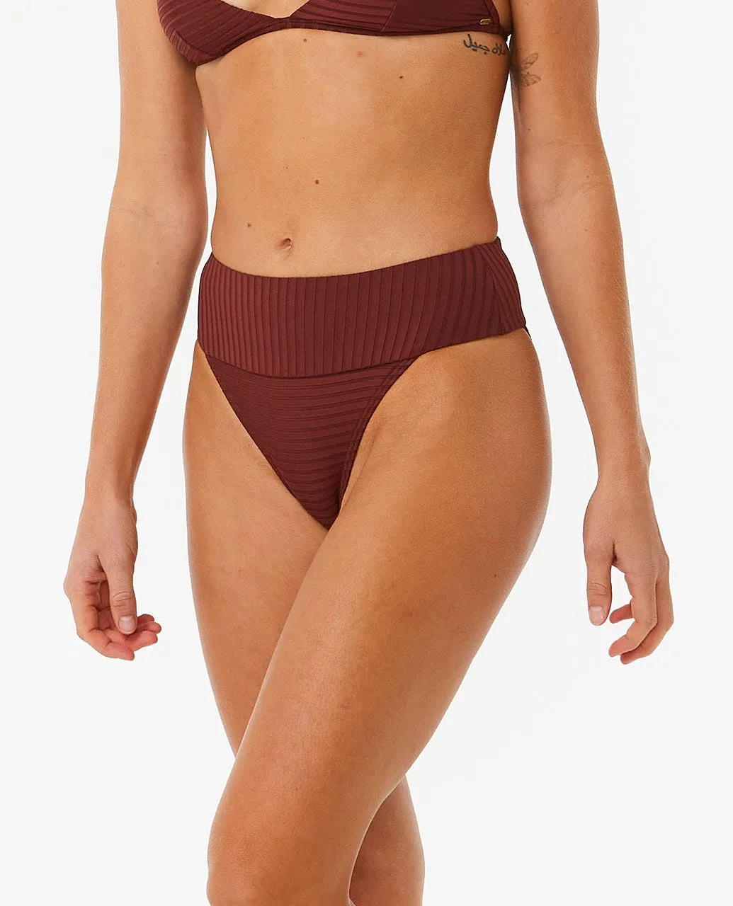 Rip Curl Premium Surf High Cheeky Bottom-Plum