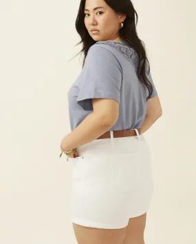 Seabury Cuffed Short | White