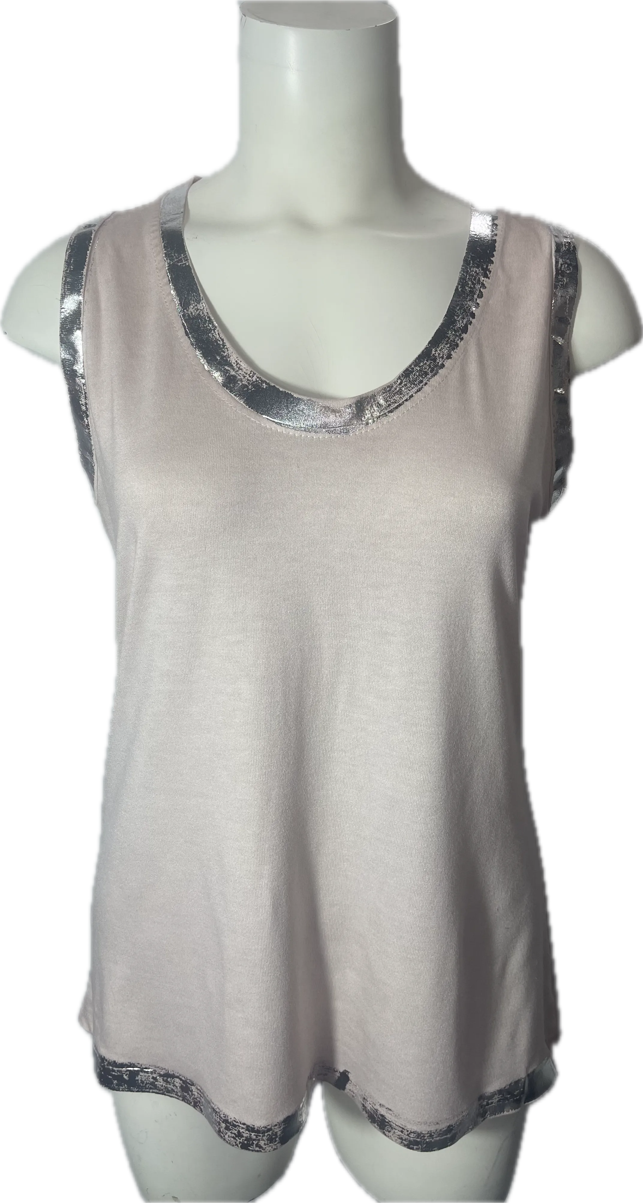 Silver Foil Tank Top