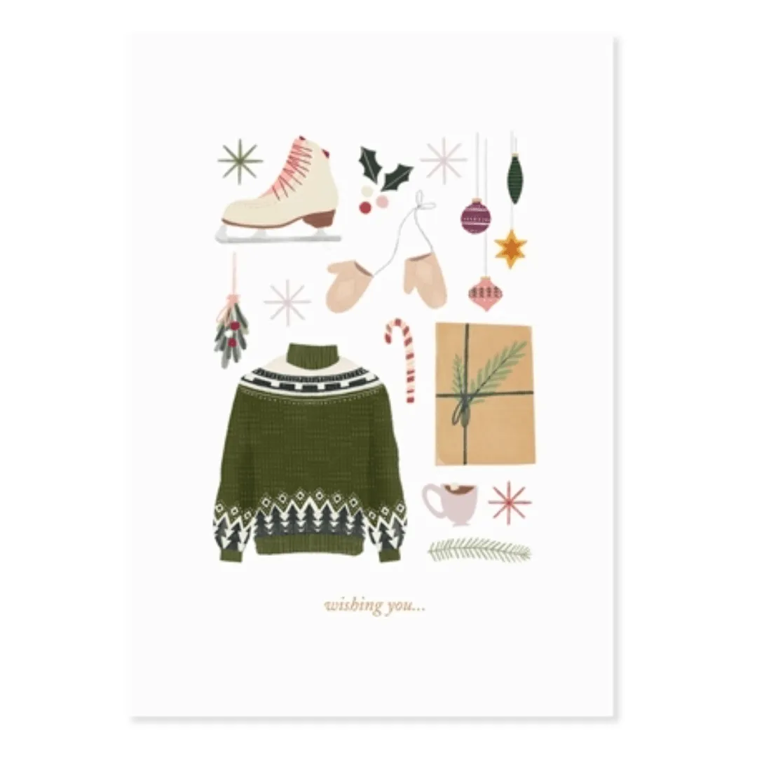 Sweaters Pop Up Greeting Card