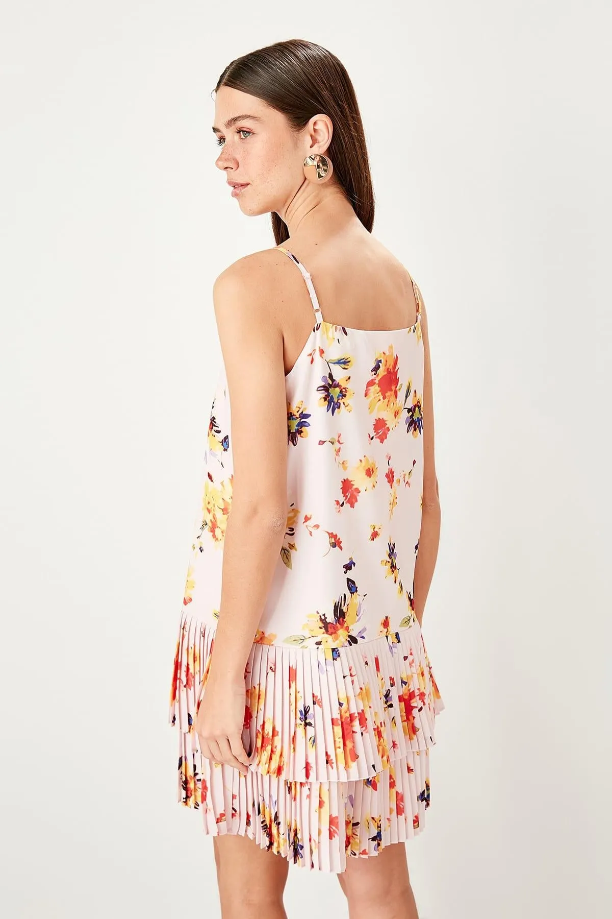 Take Me Away Floral Print Skater Dress