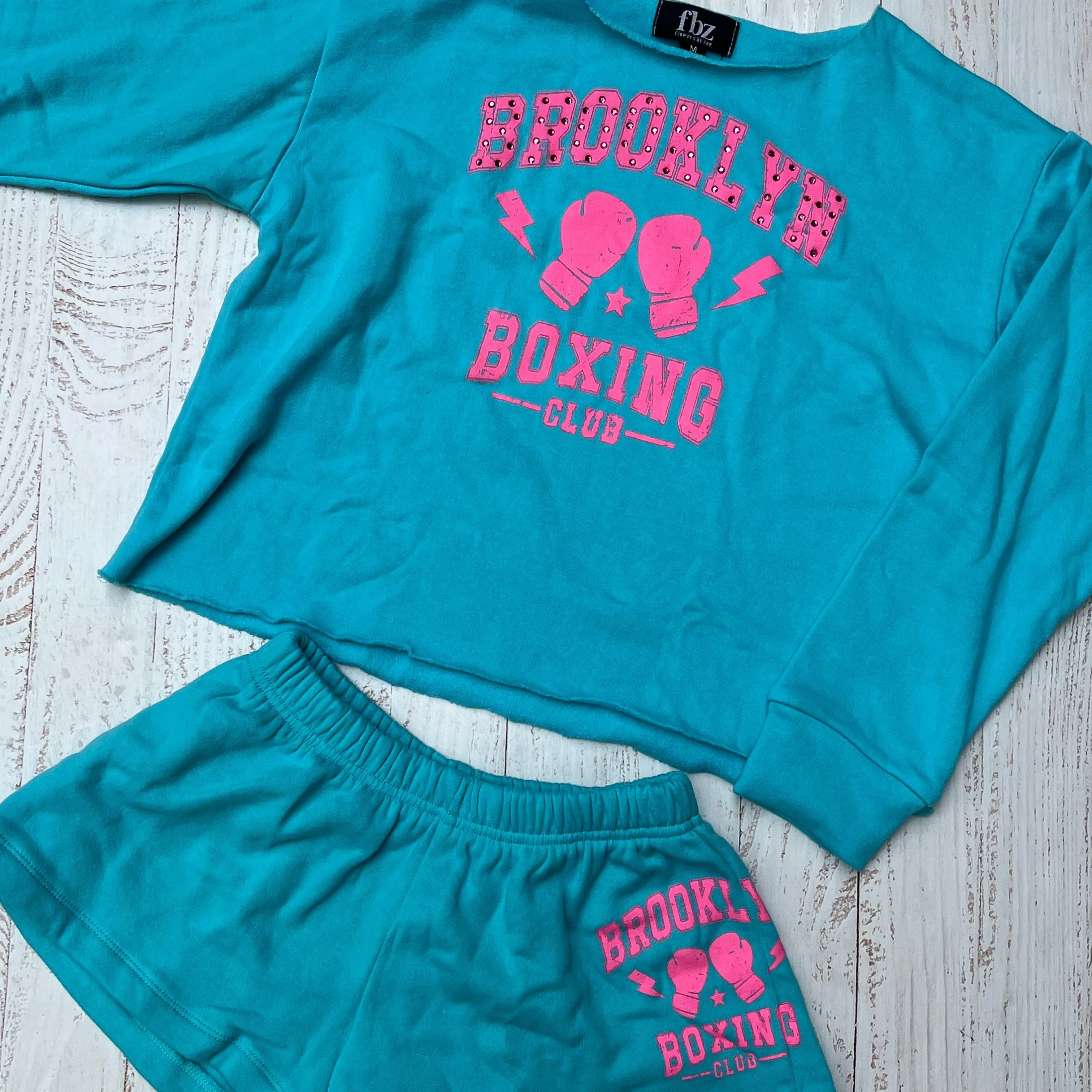 Tween Tops | Sweatshirt - Brooklyn Boxing | Flowers by Zoe