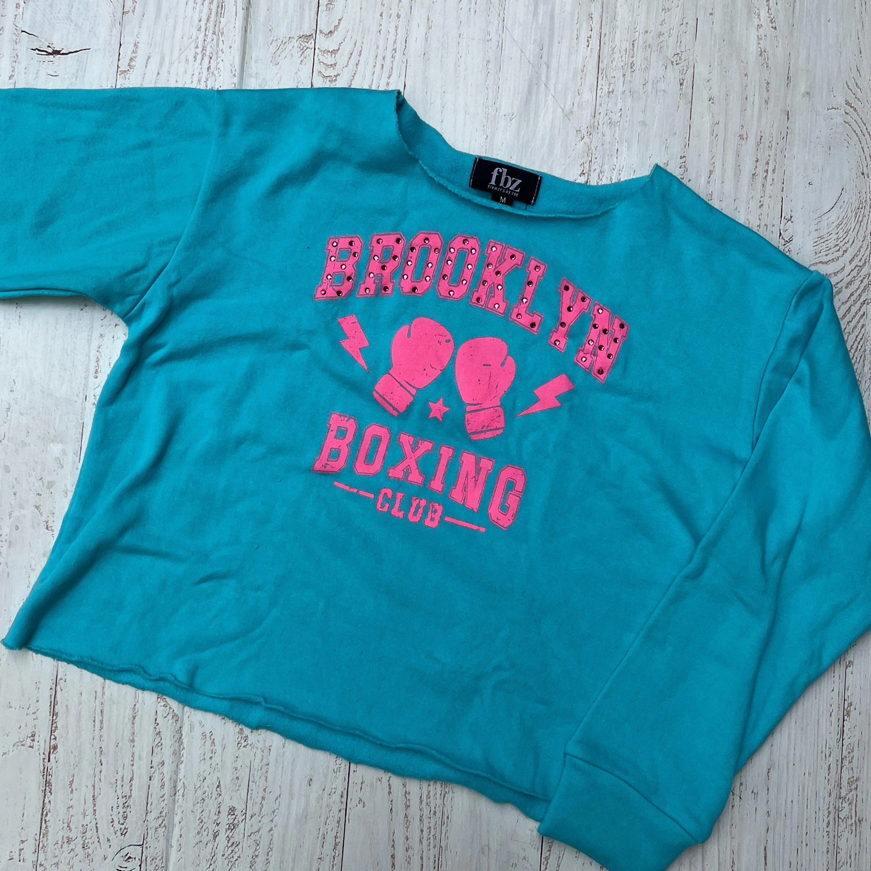 Tween Tops | Sweatshirt - Brooklyn Boxing | Flowers by Zoe