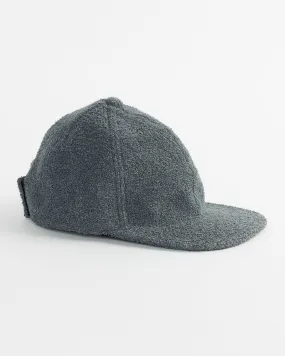 Velcro Back Terry Cap in Charcoal